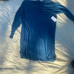 Teal Long Sleeve Dress